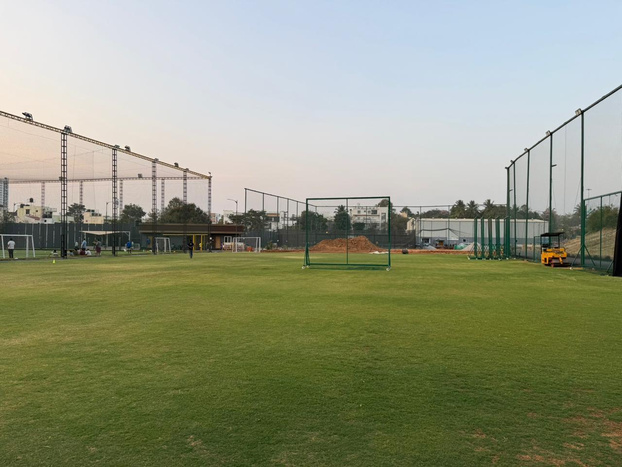 Golden hour at the ground